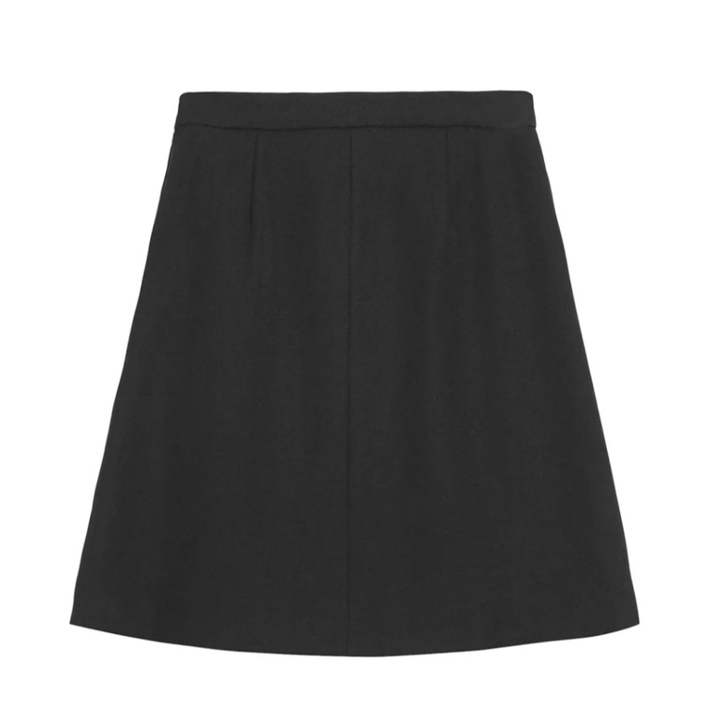 Ganni Tailored Twill Midi Skirt - Picture 2 of 7